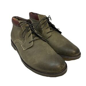 Johnston & Murphy Chukka‎ Ankle Boots Men's 11.5 Olive Green Leather